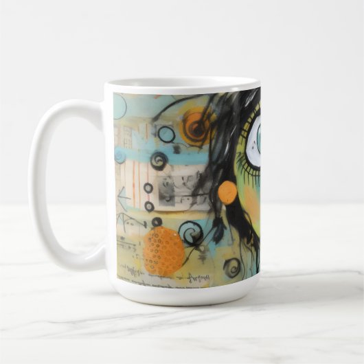 ArtLady 15 Charmant en bedroefd Koffiemok (Links)