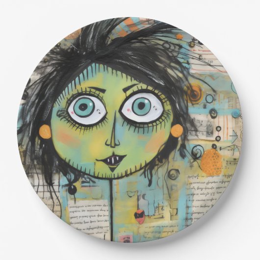 ArtLady 15 Charmant en bedroefd Papieren Bordje (Voorkant)