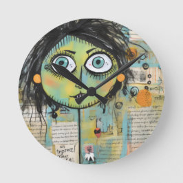 ArtLady 15 Charmant en bedroefd Ronde Klok