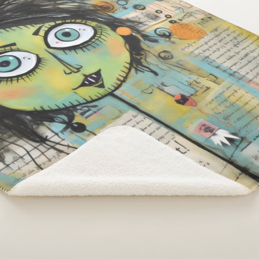 ArtLady 15 Charmant en bedroefd Sherpa Deken (3/4)