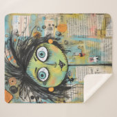 ArtLady 15 Charmant en bedroefd Sherpa Deken (Voorkant (horizontaal))