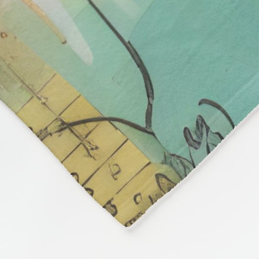 ArtLady 16 Charmant en bedroefd Fleece Deken (Hoek)