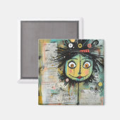 ArtLady 16 Charmant en bedroefd Magneet (Voorkant / Achterkant)