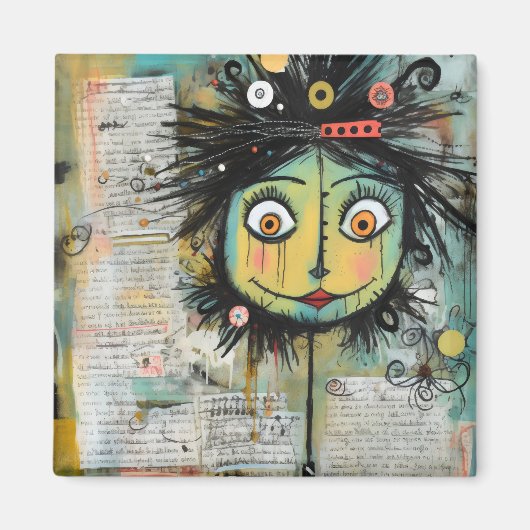 ArtLady 16 Charmant en bedroefd Magneet (Voorkant)