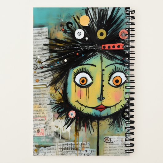 ArtLady 16 Charmant en bedroefd Notitieboek (Achterkant)