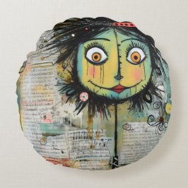 ArtLady 16 Charmant en bedroefd Rond Kussen