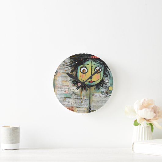 ArtLady 16 Charmant en bedroefd Ronde Klok (Huis)