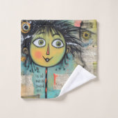 ArtLady 17 Charmant en bedroefd Bad Handdoek (Wasdoekje)