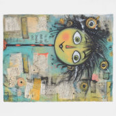 ArtLady 17 Charmant en bedroefd Fleece Deken (Voorkant (Horizontaal))