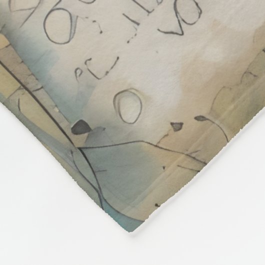 ArtLady 17 Charmant en bedroefd Fleece Deken (Hoek)