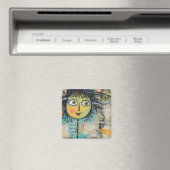 ArtLady 17 Charmant en bedroefd Magneet (Insitu (Vaatwasser))