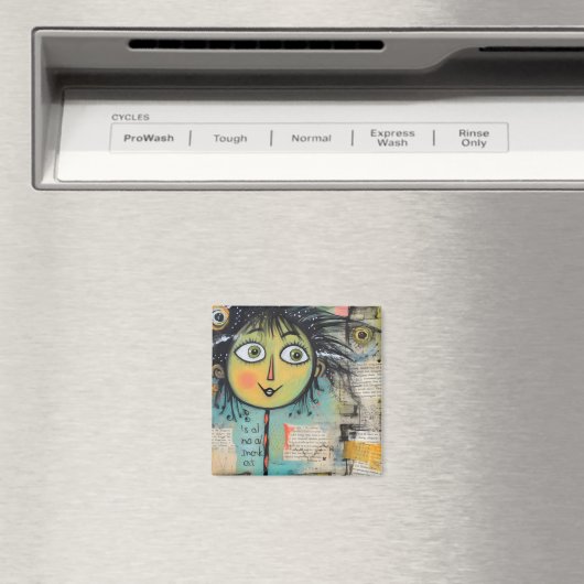 ArtLady 17 Charmant en bedroefd Magneet (Insitu (Vaatwasser))