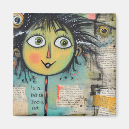 ArtLady 17 Charmant en bedroefd Magneet