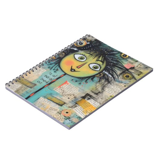 ArtLady 17 Charmant en bedroefd Notitieboek (Linkerzijde)