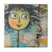 ArtLady 17 Charmant en bedroefd Tegeltje (Voorkant)