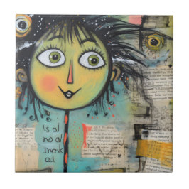 ArtLady 17 Charmant en bedroefd Tegeltje