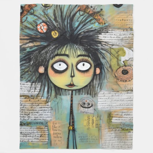 ArtLady 18 Charmant en bedroefd Fleece Deken (Voorkant)