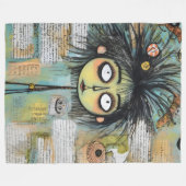 ArtLady 18 Charmant en bedroefd Fleece Deken (Voorkant (Horizontaal))