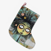 ArtLady 18 Charmant en bedroefd Grote Kerstsok (Voorkant (Hangend))