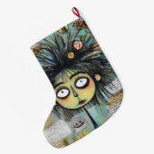 ArtLady 18 Charmant en bedroefd Grote Kerstsok (Achterkant (Hangend))