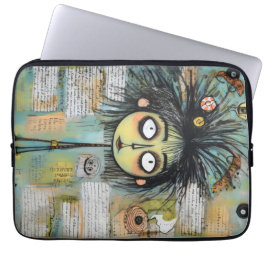 ArtLady 18 Charmant en bedroefd Laptop Sleeve