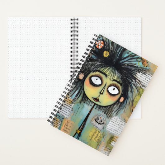 ArtLady 18 Charmant en bedroefd Notitieboek (Binnen)