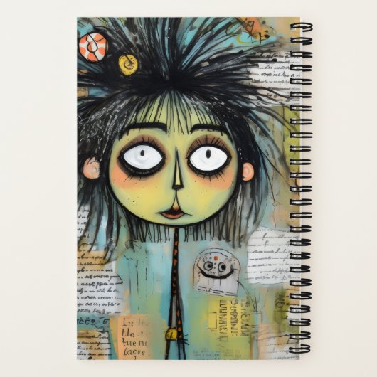 ArtLady 18 Charmant en bedroefd Notitieboek (Achterkant)