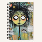 ArtLady 18 Charmant en bedroefd Notitieboek (Voorkant)