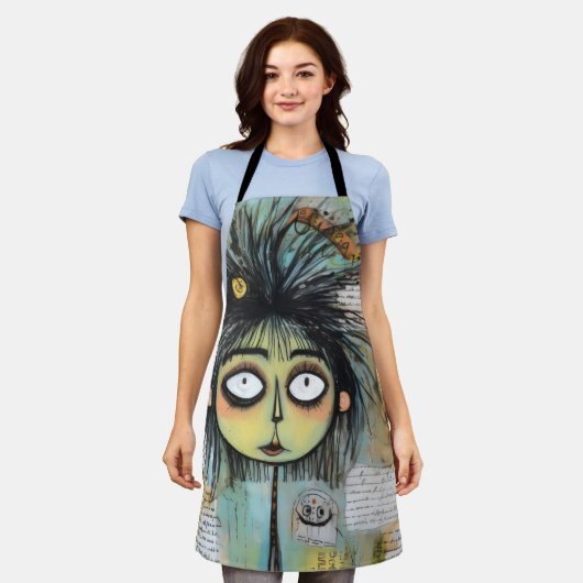 ArtLady 18 Charmant en bedroefd Schort (Gedragen)