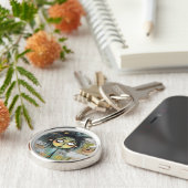 ArtLady 18 Charmant en bedroefd Sleutelhanger (Zijkant)