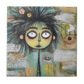 ArtLady 18 Charmant en bedroefd Tegeltje (Voorkant)