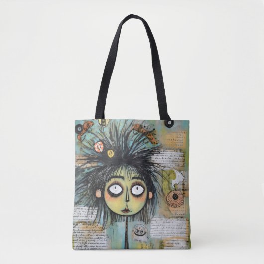ArtLady 18 Charmant en bedroefd Tote Bag (Voorkant)