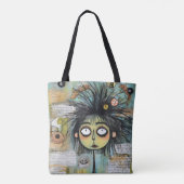 ArtLady 18 Charmant en bedroefd Tote Bag (Achterkant)