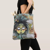 ArtLady 18 Charmant en bedroefd Tote Bag (Dichtbij)