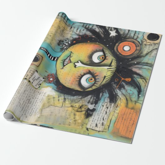 ArtLady 19 Charmant en bedroefd Cadeaupapier (Uitgerold)