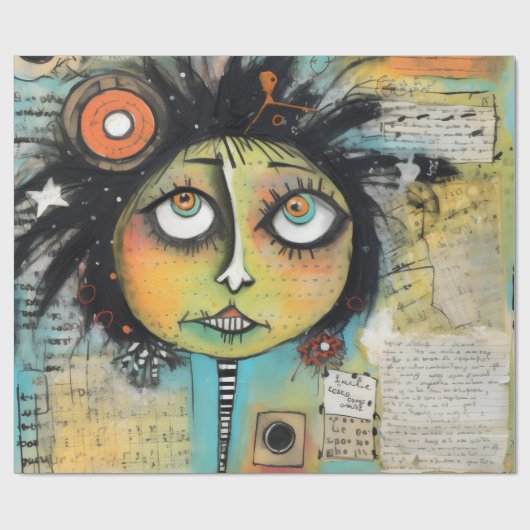 ArtLady 19 Charmant en bedroefd Cadeaupapier (Vlak)