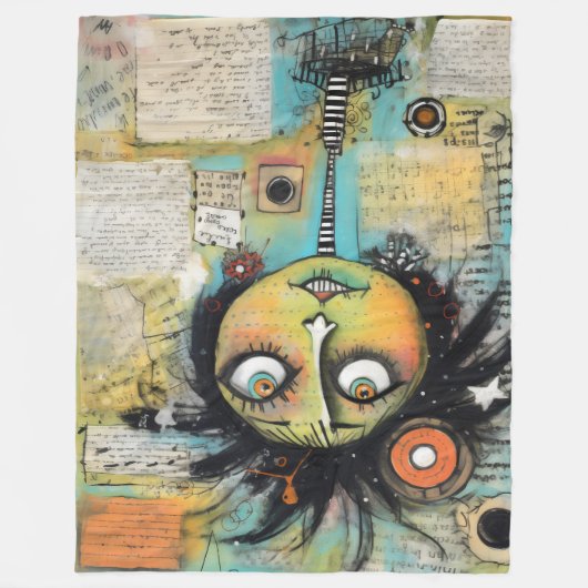 ArtLady 19 Charmant en bedroefd Fleece Deken (Voorkant)