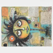 ArtLady 19 Charmant en bedroefd Fleece Deken (Voorkant (Horizontaal))