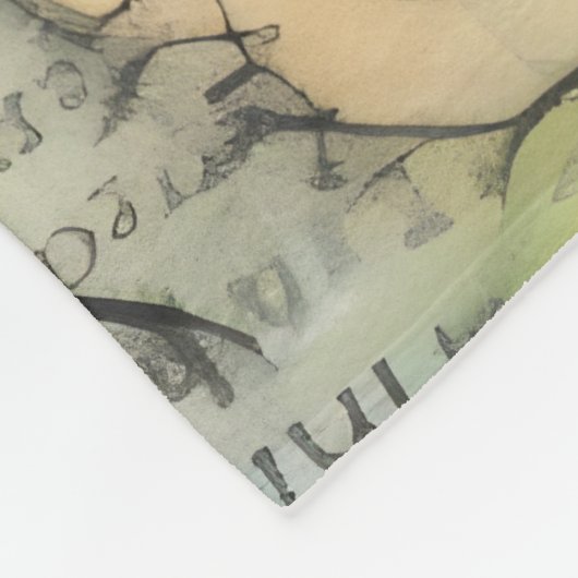 ArtLady 19 Charmant en bedroefd Fleece Deken (Hoek)