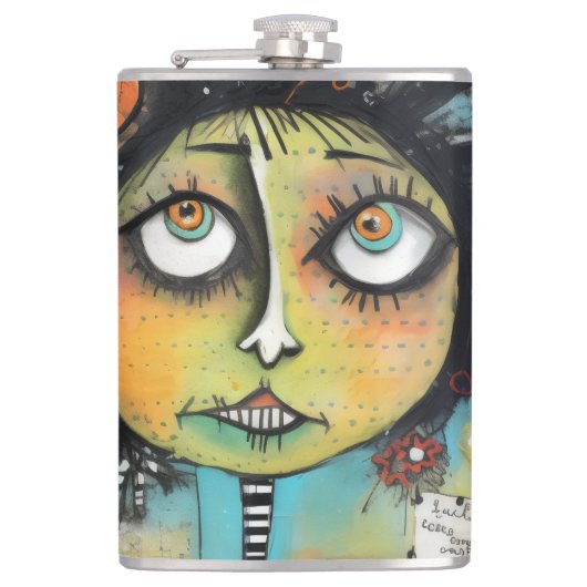 ArtLady 19 Charmant en bedroefd Heupfles (Voorkant)