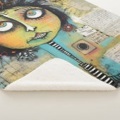 ArtLady 19 Charmant en bedroefd Sherpa Deken (3/4)