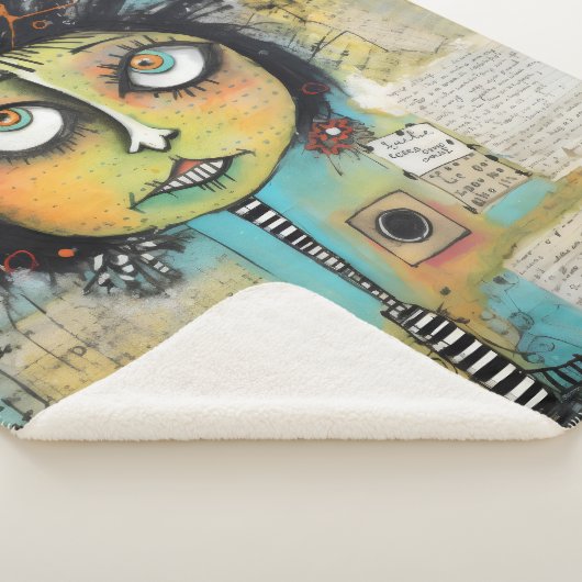 ArtLady 19 Charmant en bedroefd Sherpa Deken (3/4)