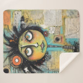 ArtLady 19 Charmant en bedroefd Sherpa Deken (Voorkant (horizontaal))