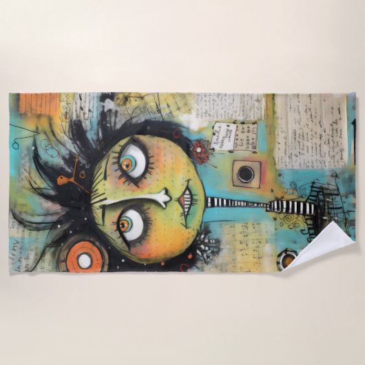 ArtLady 19 Charmant en bedroefd Strandlaken (Voorkant)