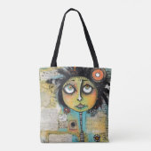 ArtLady 19 Charmant en bedroefd Tote Bag (Achterkant)