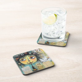 ArtLady 1 Charmant en verontrust Bier Onderzetter