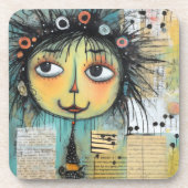 ArtLady 1 Charmant en verontrust Bier Onderzetter (Voorkant)