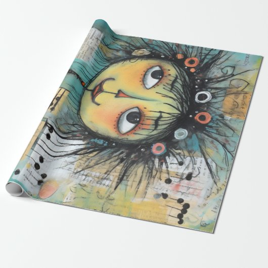 ArtLady 1 Charmant en verontrust Cadeaupapier (Uitgerold)