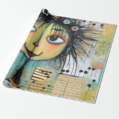 ArtLady 1 Charmant en verontrust Cadeaupapier (Uitgerold)