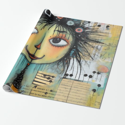 ArtLady 1 Charmant en verontrust Cadeaupapier (Uitgerold)